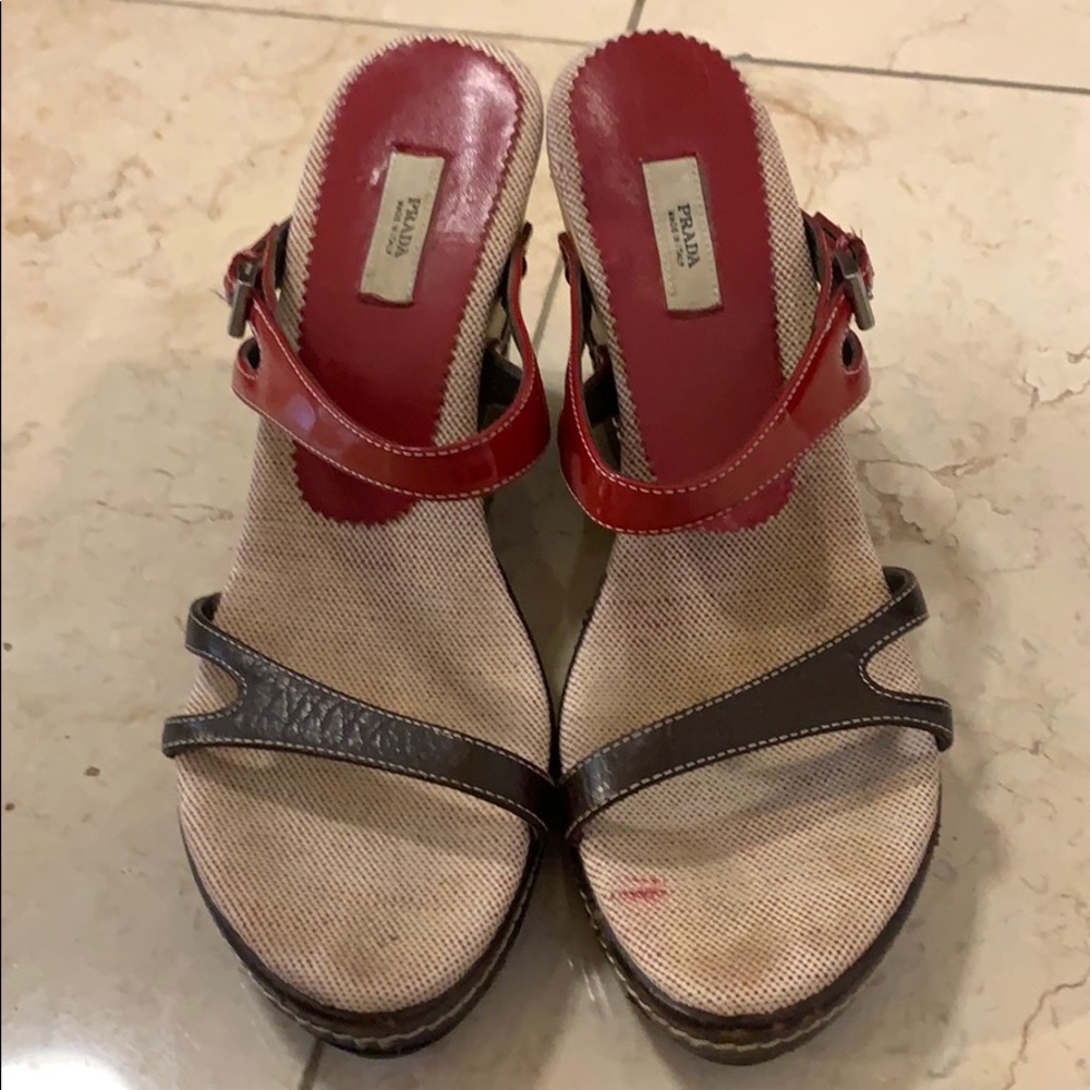 Cute Prada platform sandals